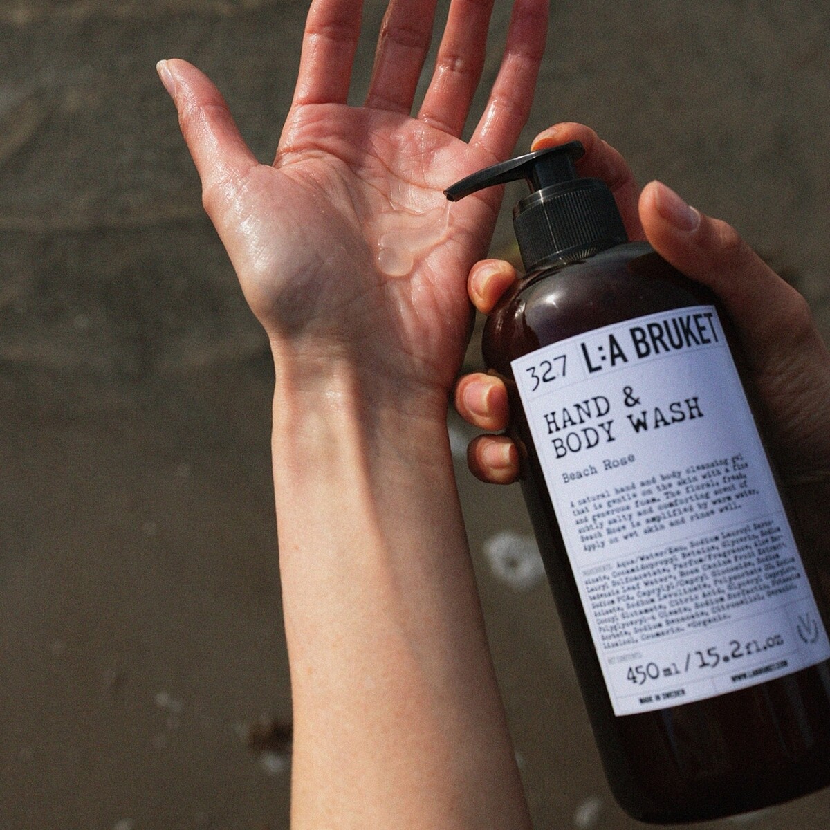 L:A BRUKET 327海鹽玫瑰潔膚露450ml，NT1,200