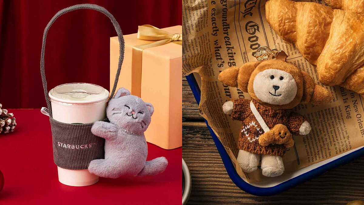 【Threads上紅什麼】星巴克「抱抱灰貓咪單杯提袋」、可頌造型熊寶寶超萌上市！