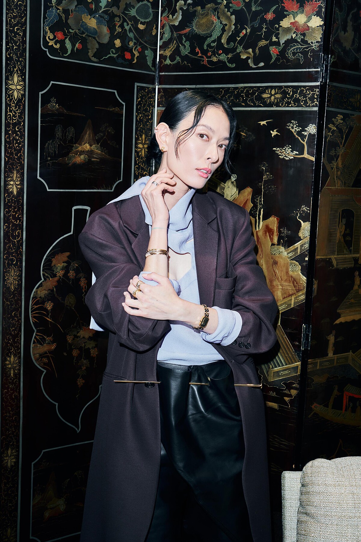 台灣超模劉欣瑜也於時裝週間出席Première Galon媒體預覽。