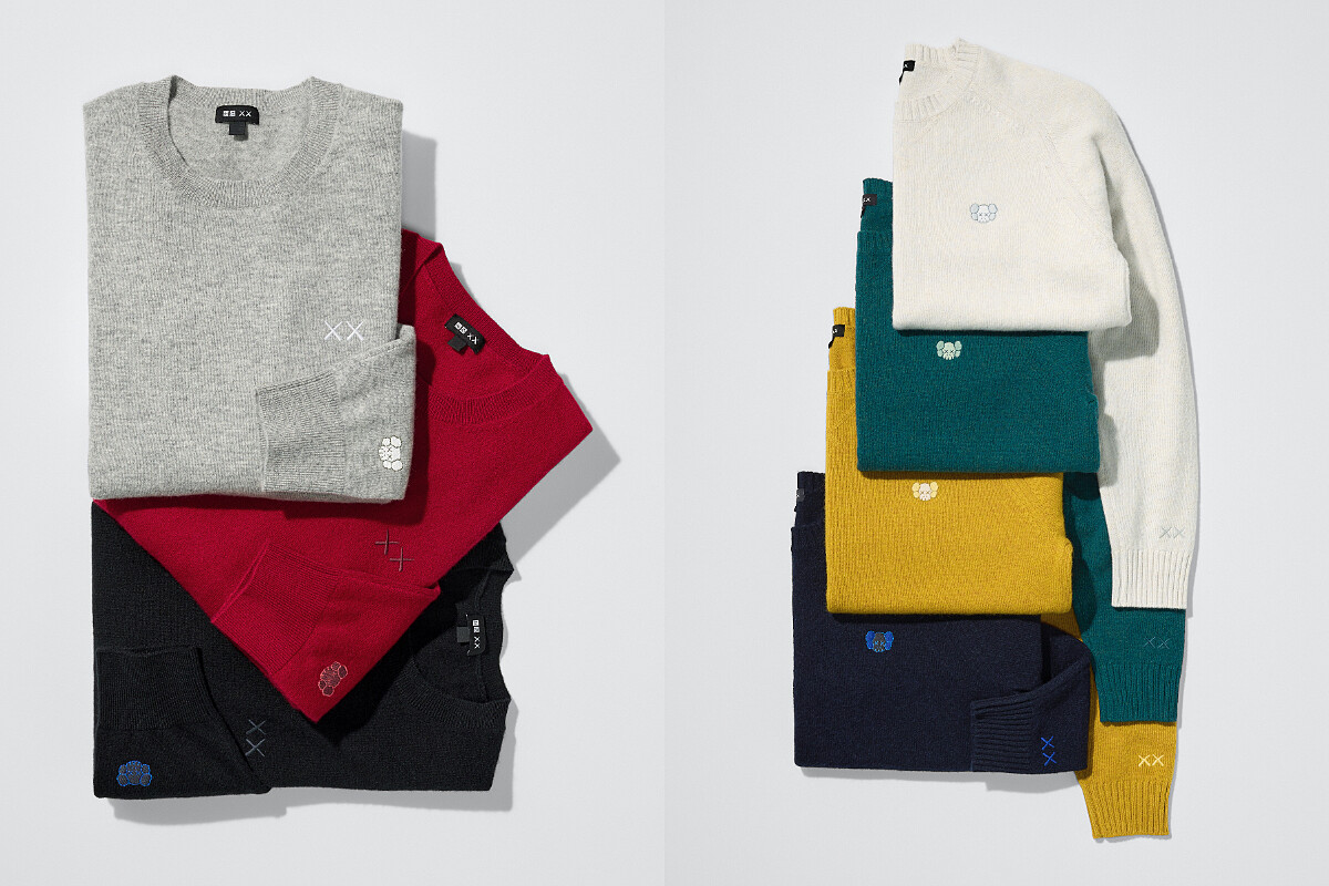 喀什米爾圓領毛衣NT$3,490、小羊毛圓領毛衣NT$1,290
