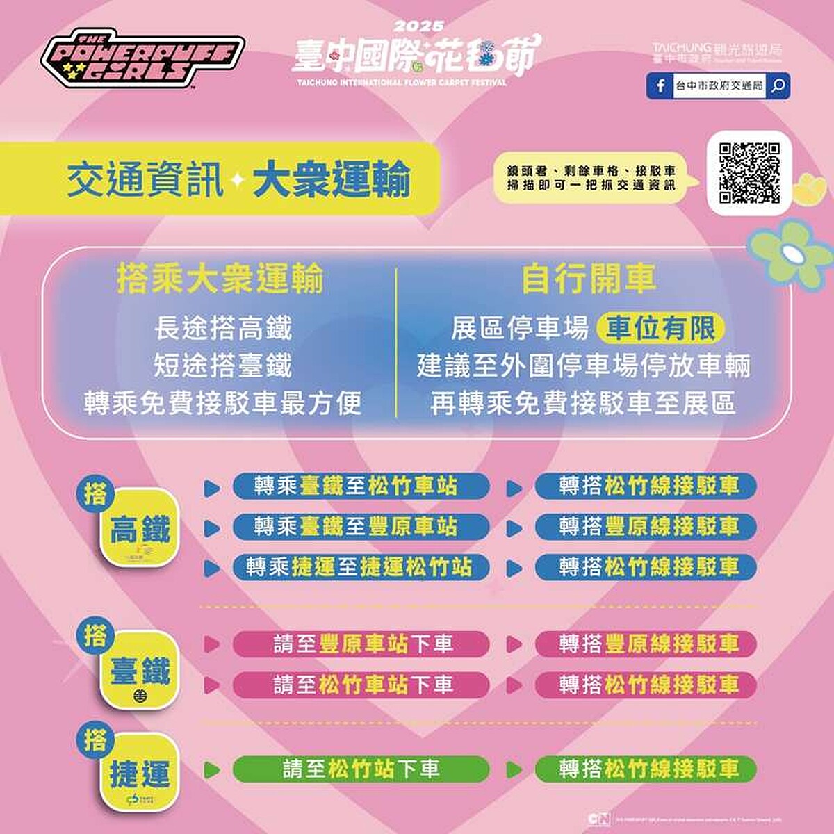 2025台中花毯節大眾交通資訊