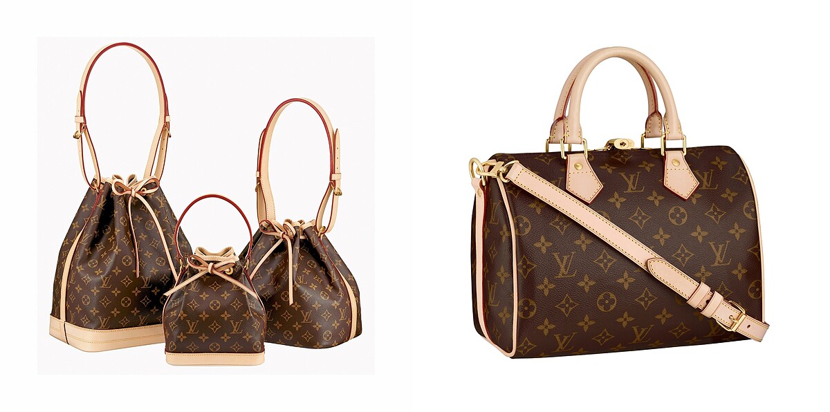 Monogram Noe 手袋(大 , Mini , Petit)、Speedy Bandouliere 25手袋。