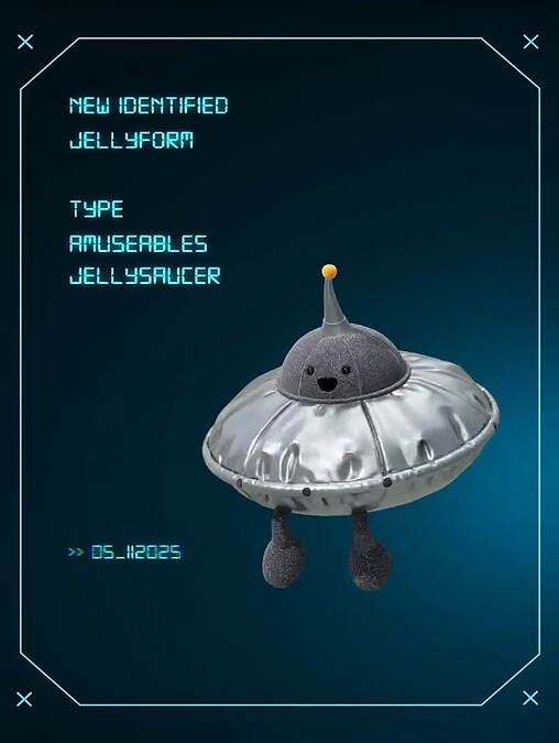 Jellycat首爾限時快閃店的Amuseables Jellysaucer（圖片來源／Jellycat官網）