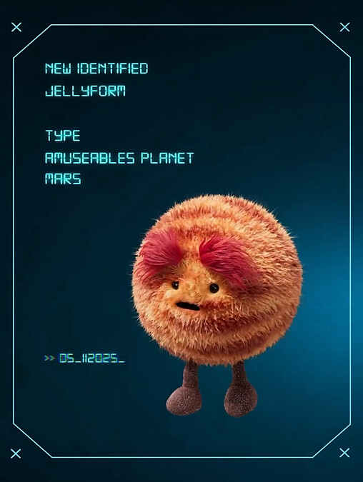 Jellycat首爾限時快閃店的Amuseables Planet Mars（圖片來源／Jellycat官網）