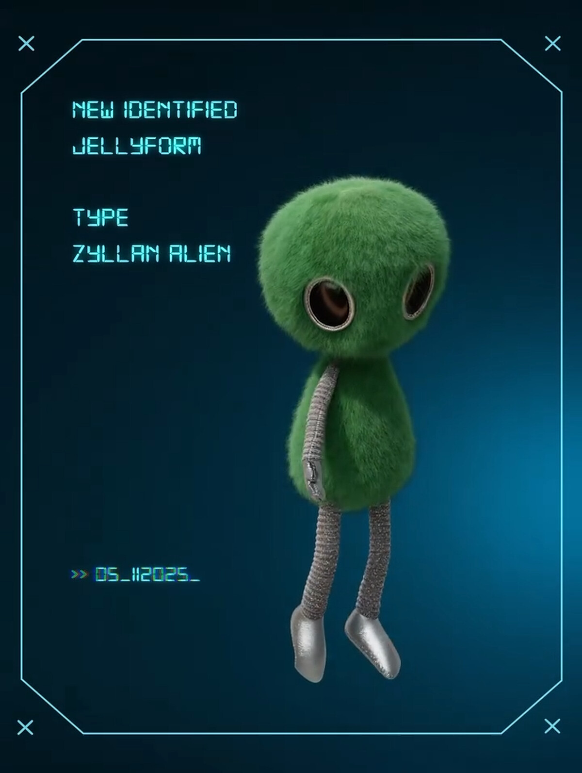 Jellycat首爾限時快閃店的Zyllan Alien（圖片來源／Jellycat官網）