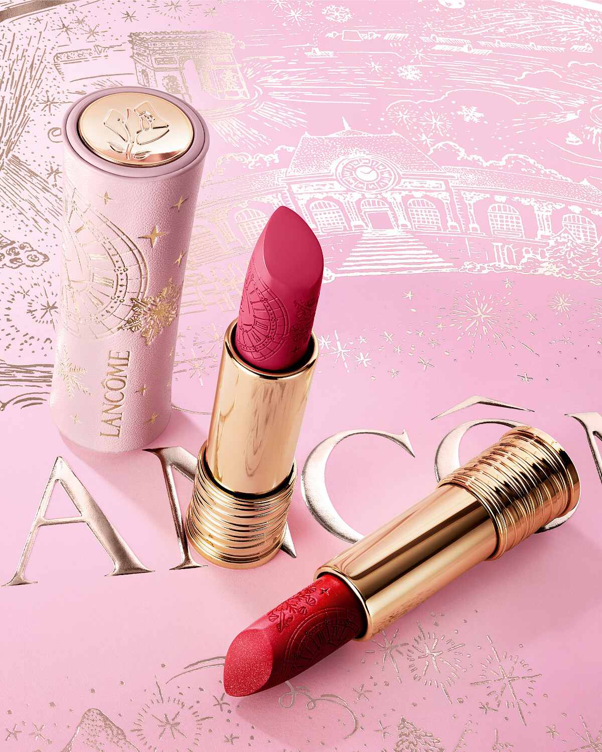 蘭蔻 2025冬日聖誕限量系列：絕對完美唇膏 絲絨霧感限定包裝，NT1,150