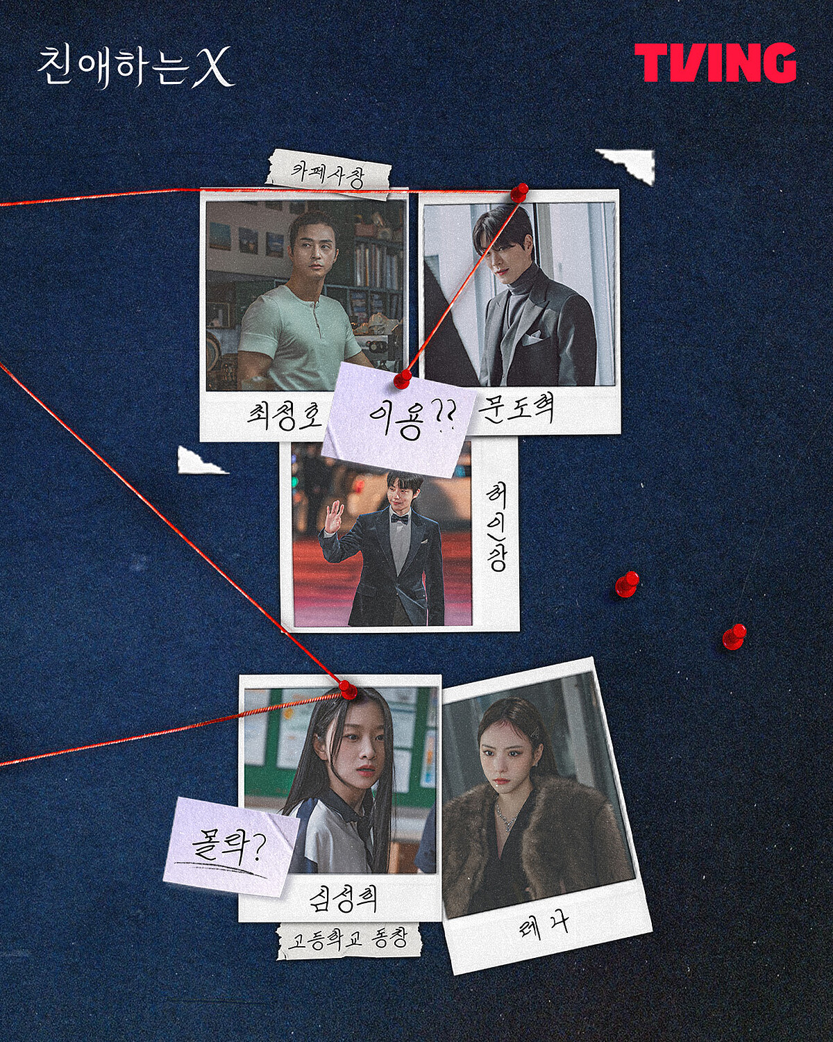 大明星許仁康(中)由黃寅燁飾演、大明星蕾娜(右下)由李烈音飾演、富二代黃宗玄(右上)，將和白雅珍有重要對手戲