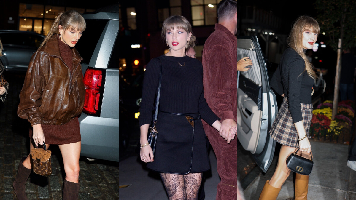 泰勒絲2025街拍手袋盤點：這幾款LV愛包重複亮相、姊妹聚會有The Row、Dior美包加持