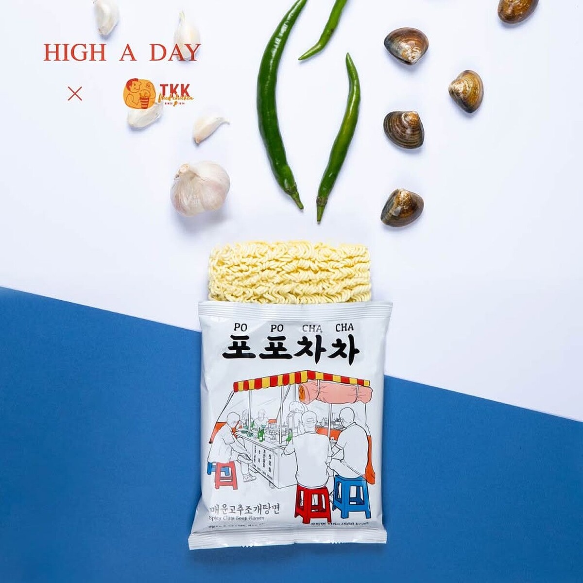 「蛤蜊青陽辣椒風味拉麵」爆紅（圖片來源／＠OPOCHACHA.FOODS IG）