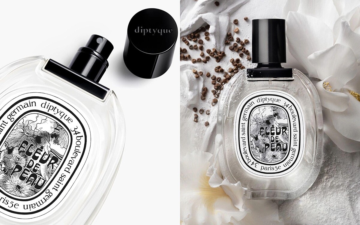 Diptyque Fleur de Peau 肌膚之花淡香水，50ml NT4,000、100ml NT5,500