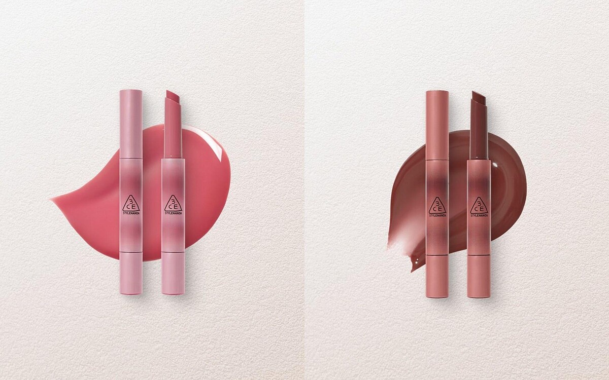 3CE 光澤蜜漾唇膏 #Rain On Shine、#Nectar