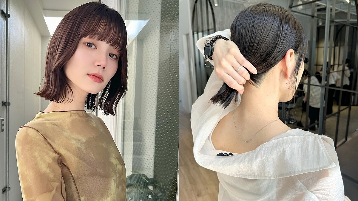 秋冬短髮推薦：清爽又時髦的「鎖骨束髮鮑伯」，修飾臉型、造型變化一次到位