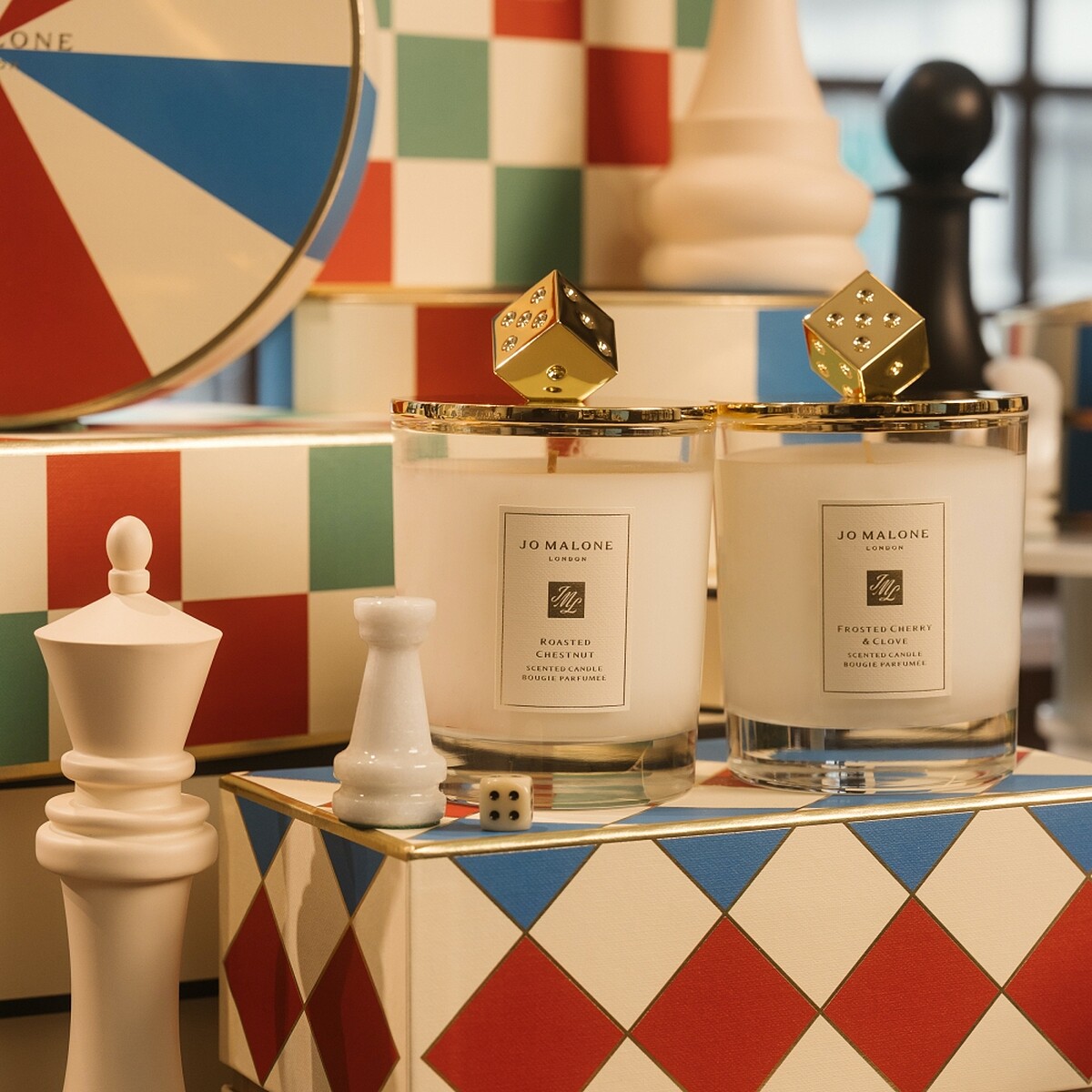 Jo Malone London烤栗與冰霜櫻桃香氛工藝蠟燭雙入組(烤栗香氛工藝蠟燭200g +冰霜櫻桃與丁香香氛工藝蠟燭200g,NT5,500