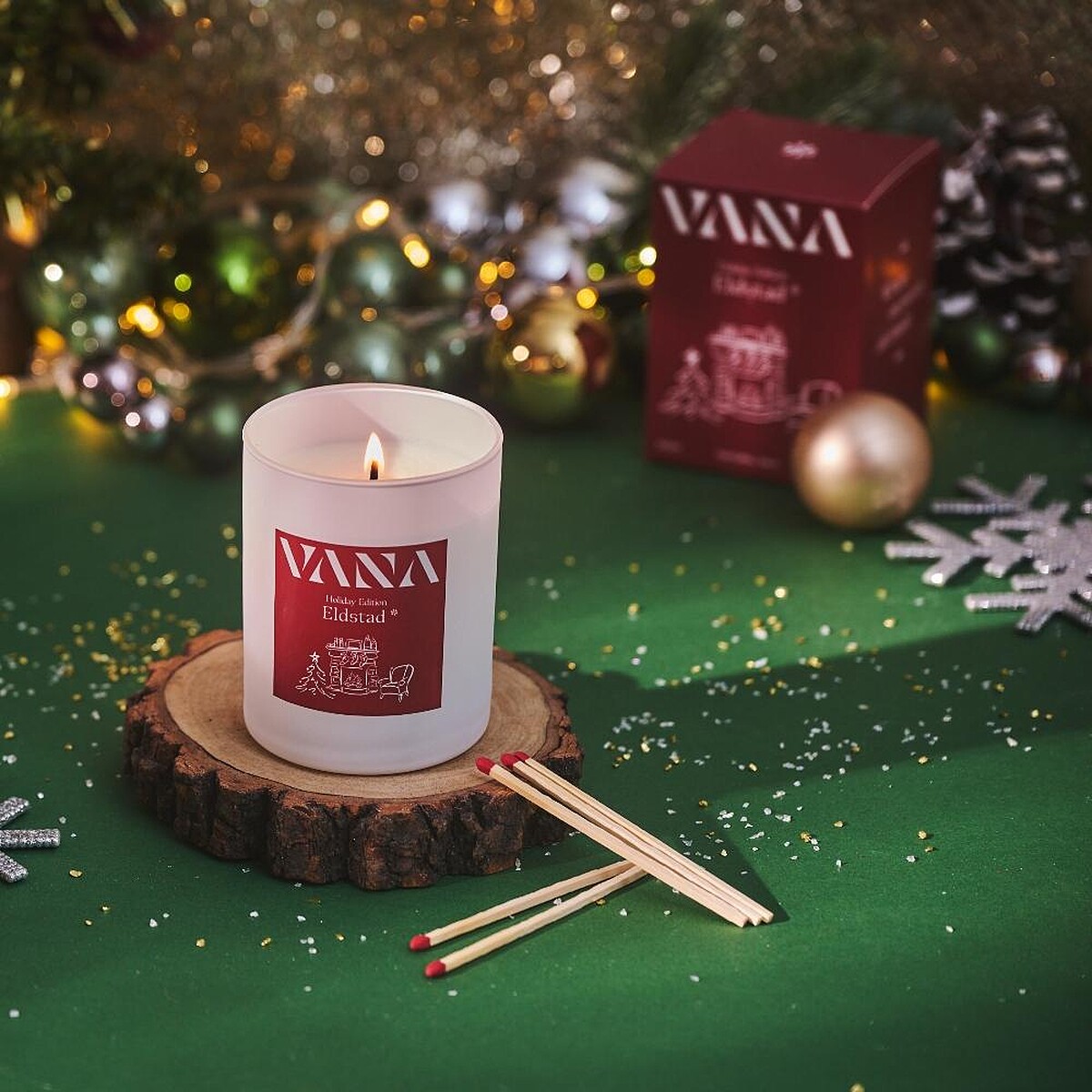 VANA季節限定Eldstad壁爐蠟燭,NT1,180