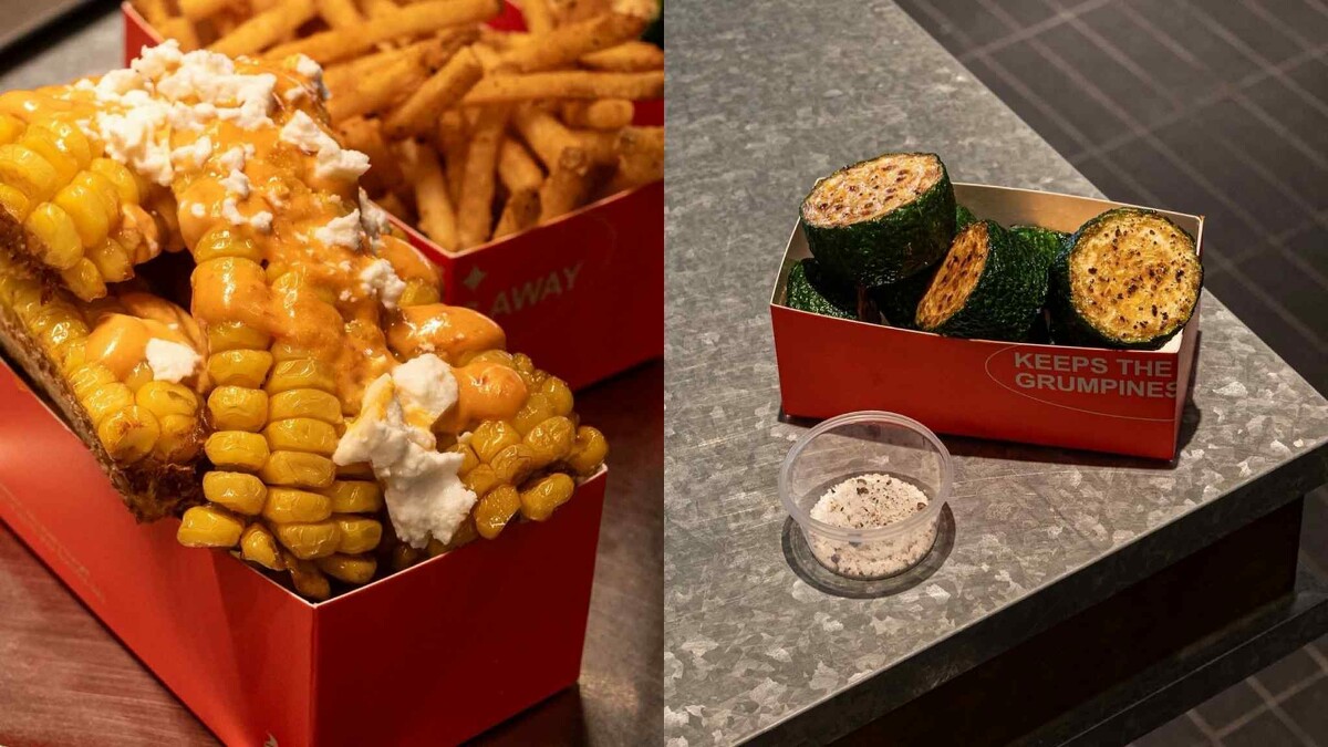 Burnt Burger Social Club「烤番麥」、「厚切櫛瓜」也是人氣品項 Photo / IG@burnt_burger_social_club