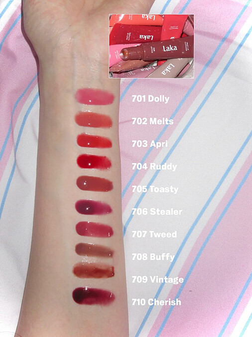 Laka 果然保濕潤唇蜜系列10色選