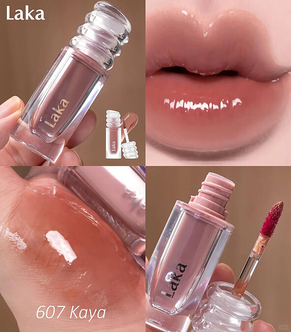 Laka 閃閃玻光豐唇釉 #607 Kaya