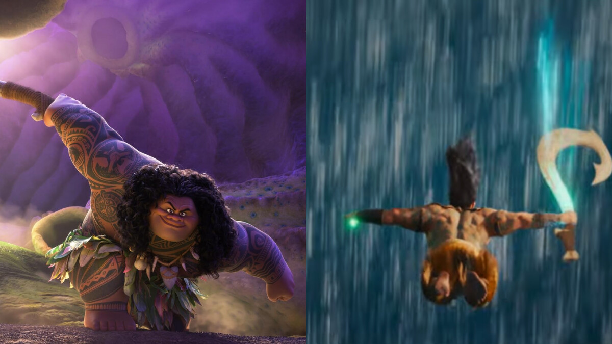 《海洋奇緣Moana》動畫與真人版「毛伊」