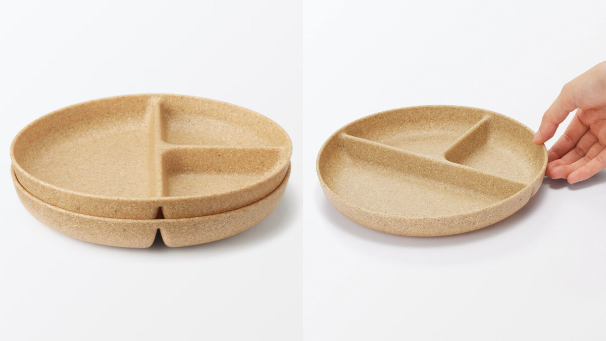 無印良品人氣好物：棕櫚葉製微波爐用三格餐盤