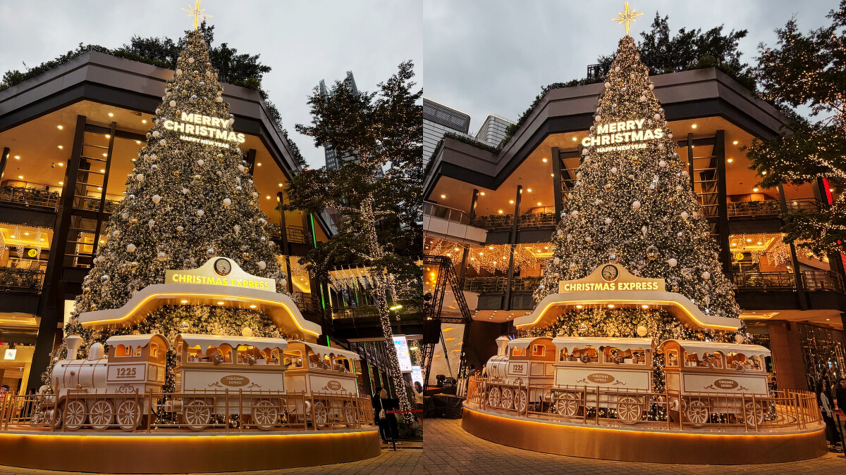 新光三越聖誕樹「傳遞幸福之樹」夢幻點燈