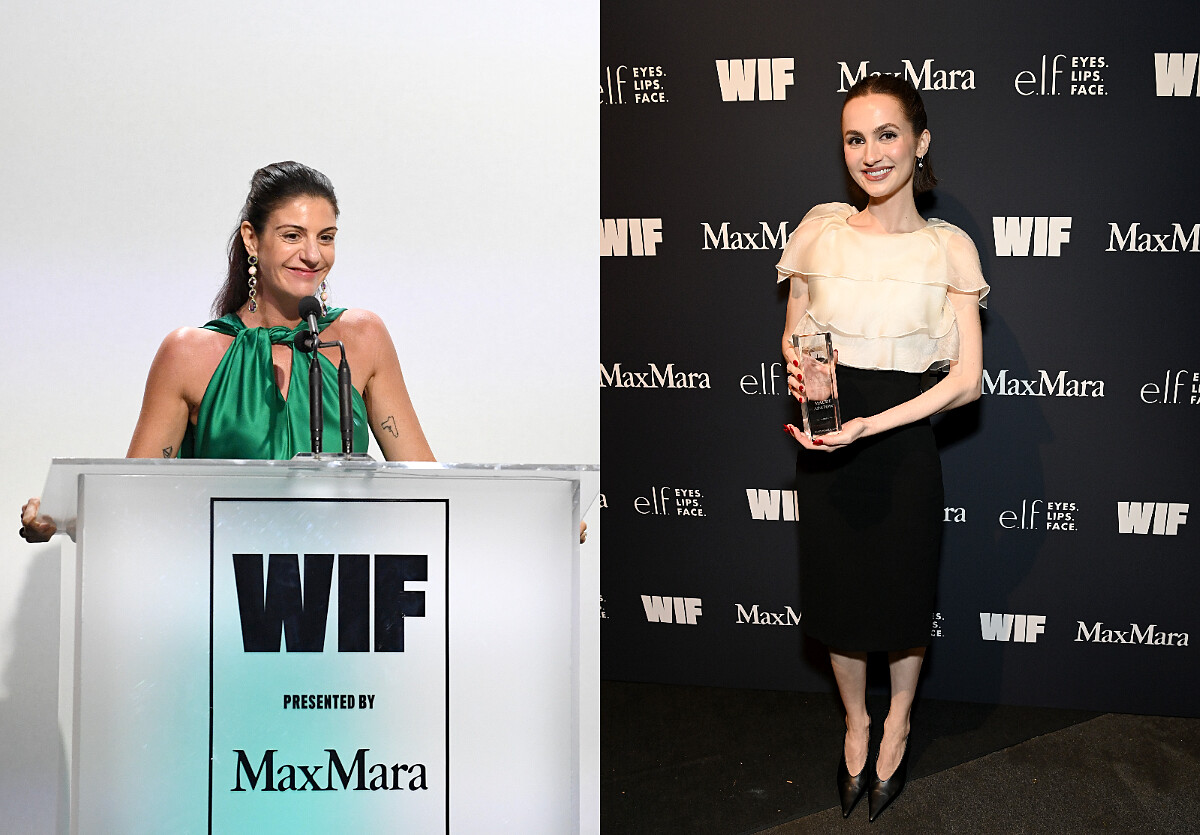 Maria Giulia Prezioso Maramotti向Maude Apatow頒發2025年WIF Max Mara未來之星獎&reg;