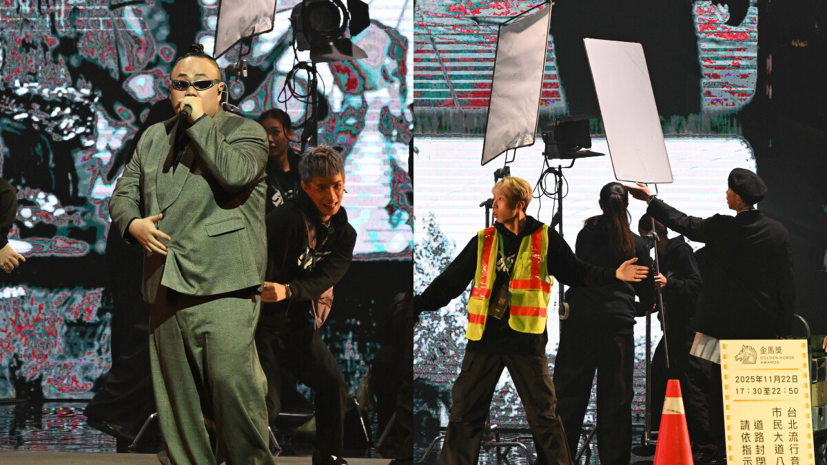 頑童MJ116在2025金馬獎舞台上表演