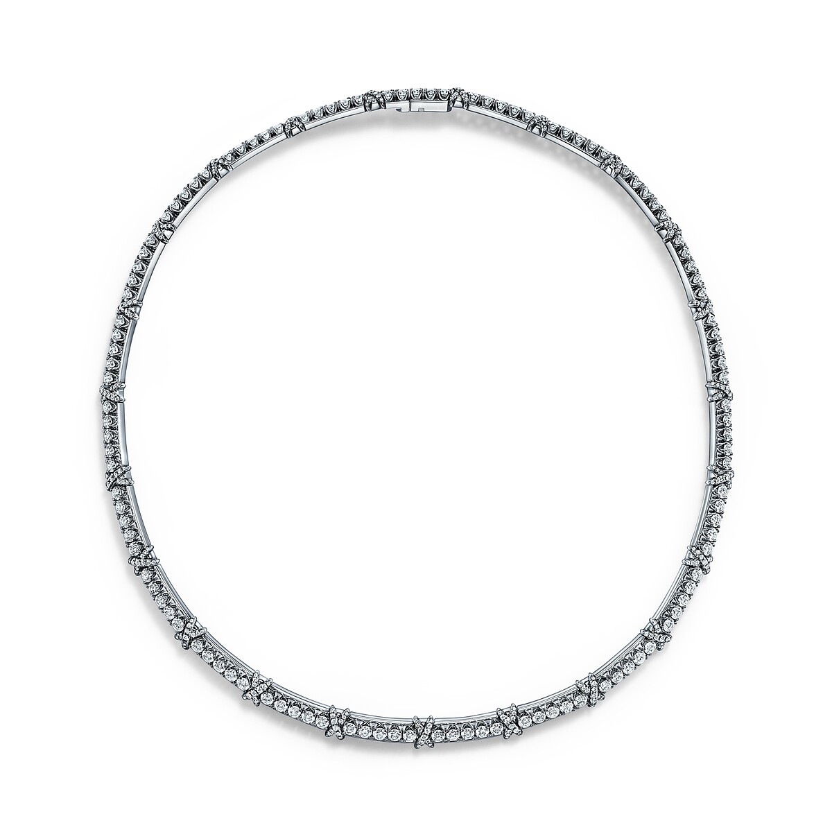 Sixteen Stone by Tiffany鉑金鋪鑲鑽石項鍊 