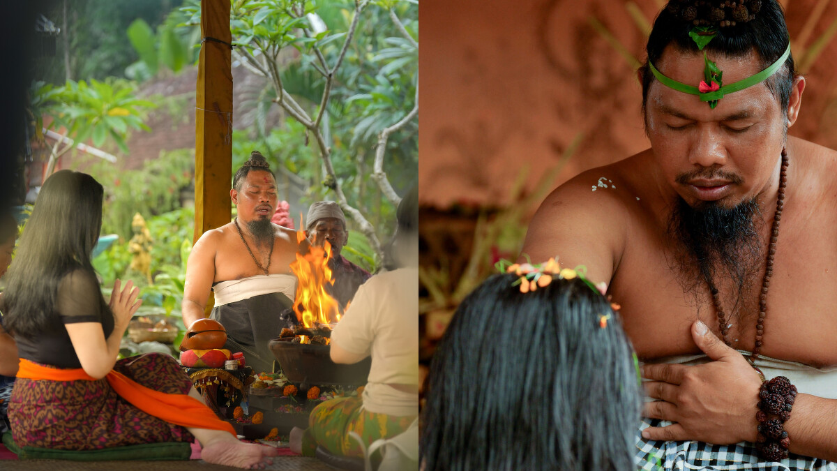 由大祭司Idha Guru Sri Empu主導的當地火祭儀式