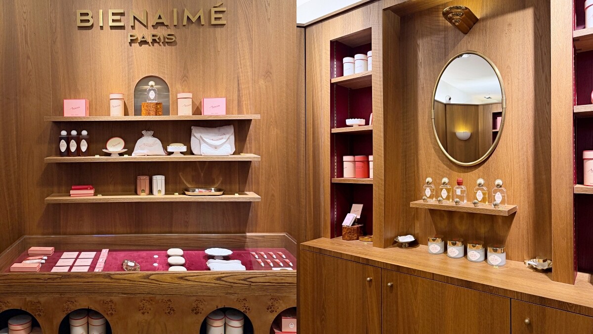 Bienaimé全球第二家專賣店就在台北新光三越百貨南西店二樓。