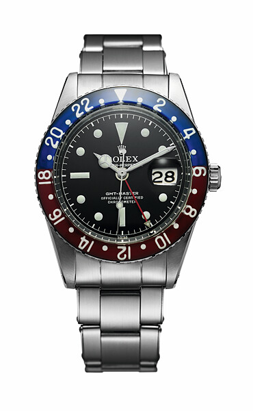 GMT-Master II，不銹鋼，紅藍雙色塑膠玻璃字圈，1955年，型號 6542 &copy;Rolex／Jean-Daniel Meye