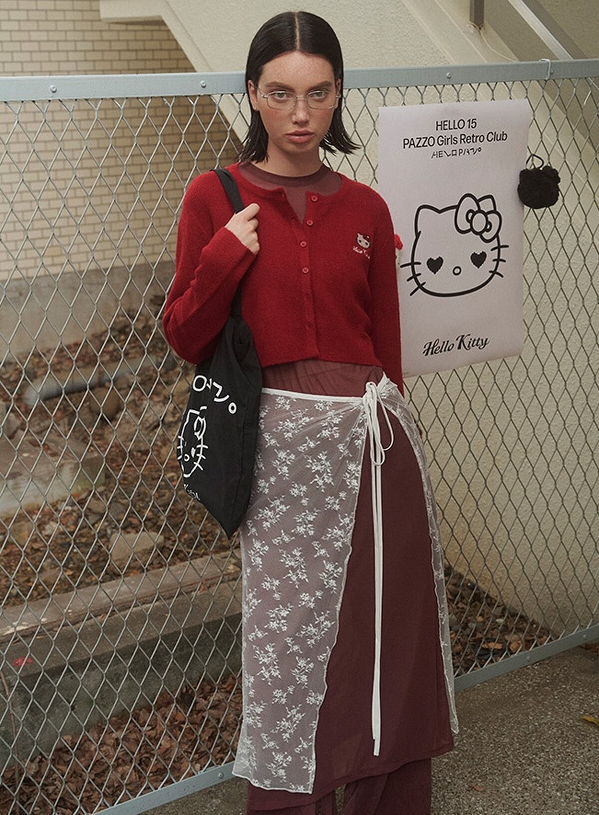 HELLO KITTY 造型圓領針織外套 NT.790