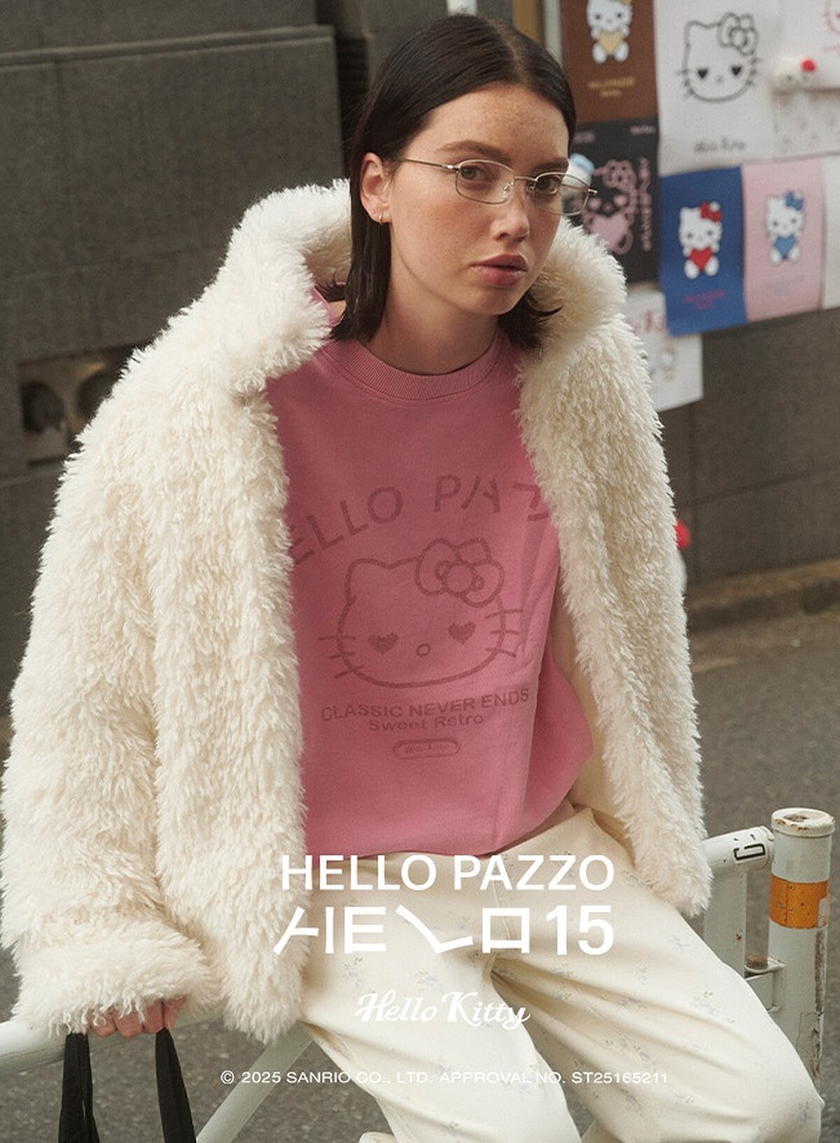 HELLO KITTY 水洗感圓領大學TEE NT.1,290