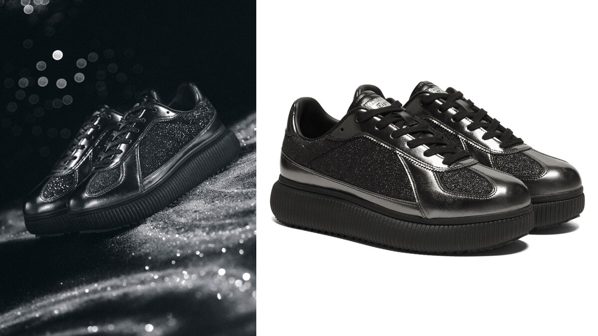 HOLIDAY GLITTER PACK - DELECITY鞋款，銀河黑，建議售價NT5,880。