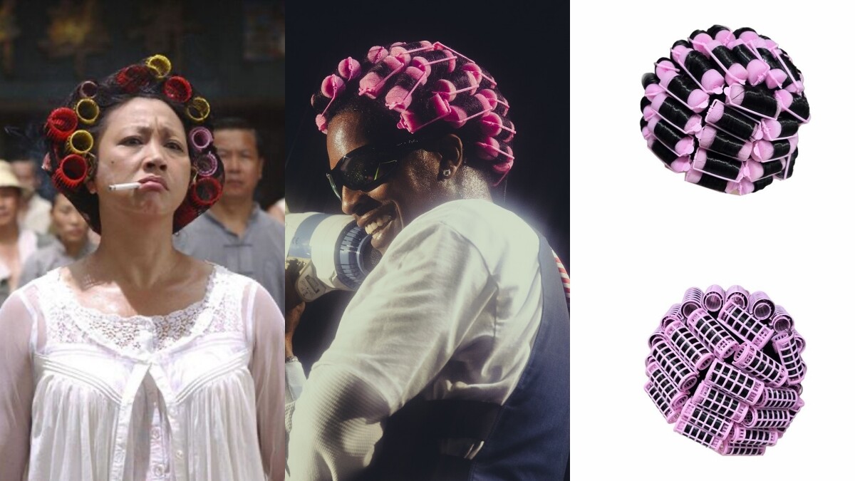 不是開玩笑！包租婆髮捲變潮流？A$AP Rocky推出「髮捲毛帽」，一頂要價台幣三千