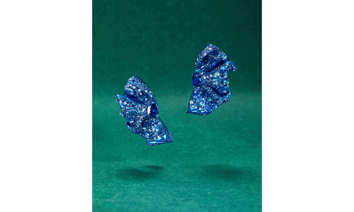 Sway舞裙系列:Wings of Sway 藍之舞裙耳環