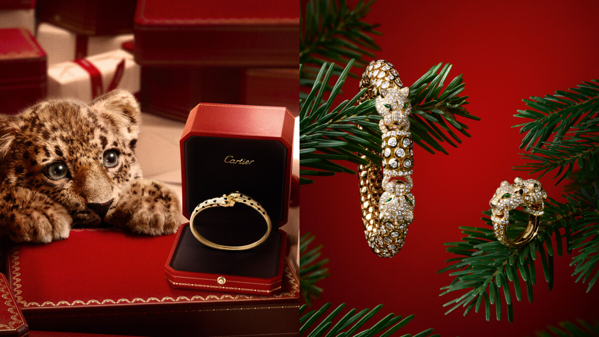 誰在聖誕節前悄悄跑進卡地亞巴黎總店？超萌「入侵者」露臉，珠寶、腕錶成玩伴，揭開藏在小紅盒裡的5種驚喜