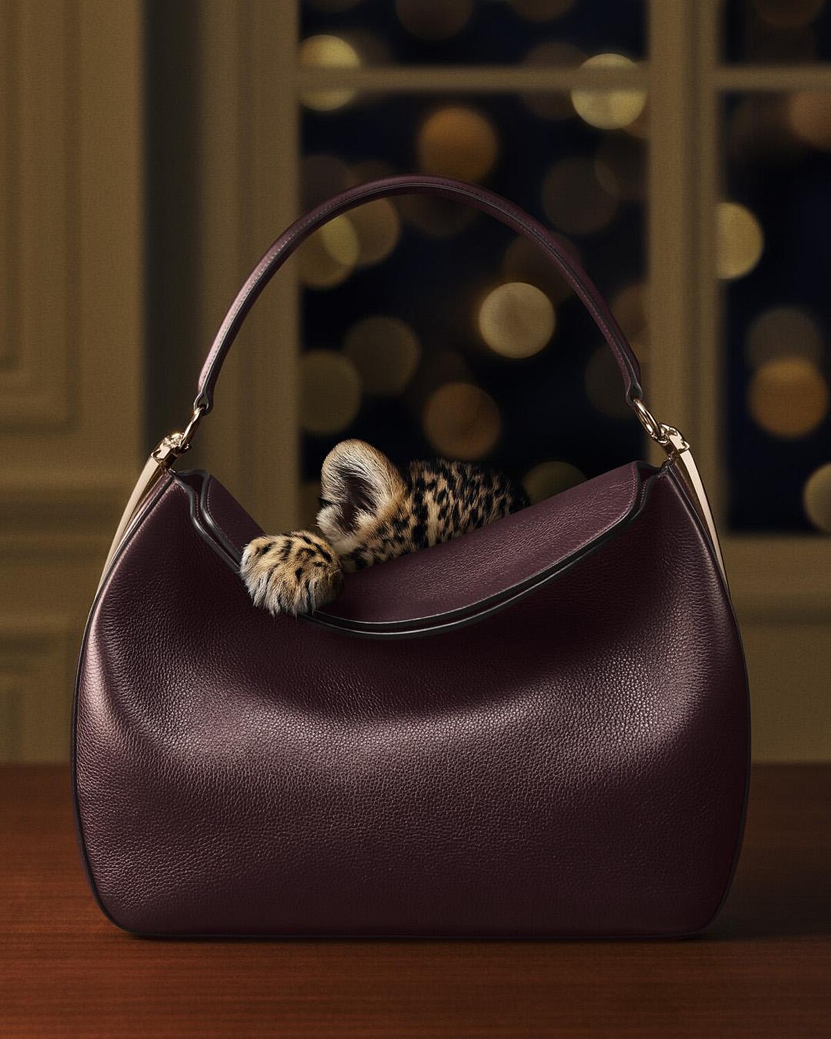 Panth&egrave;re Double手提包。