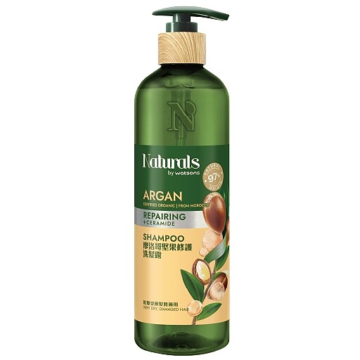 Naturals by Watsons摩洛哥堅果修護洗髮露490ml,NT299
