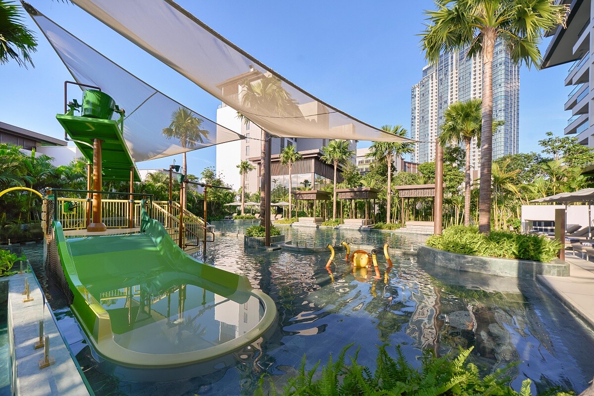 「Clubhouse 泳池」是家庭遊客最愛的地方。