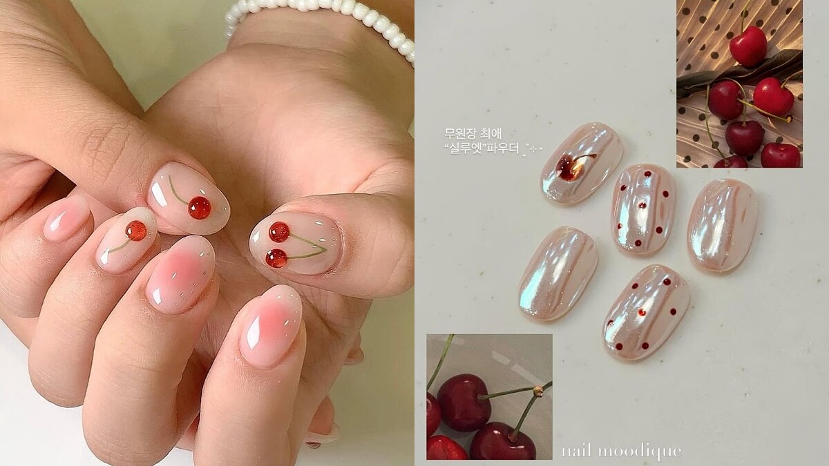 2025美甲推薦「櫻桃美甲」！15款範本甜美風 x 多元素，綻放指尖多樣個性 