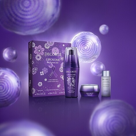 黛珂超微導全能修護紫絲帶限定組(極酵全能版)，內含超微導全能修護精粹75mL、超微導全能修護霜20g、極酵全修護晶淬30mL，NT4,300