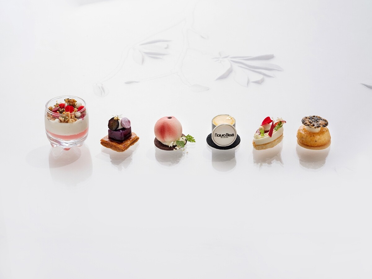 Natura Bissé&times;台北文華東方青隅「極緻饗宴A Taste of Beauty」聯名下午茶的甜點(Photo/10/10 APOTHECARY)。