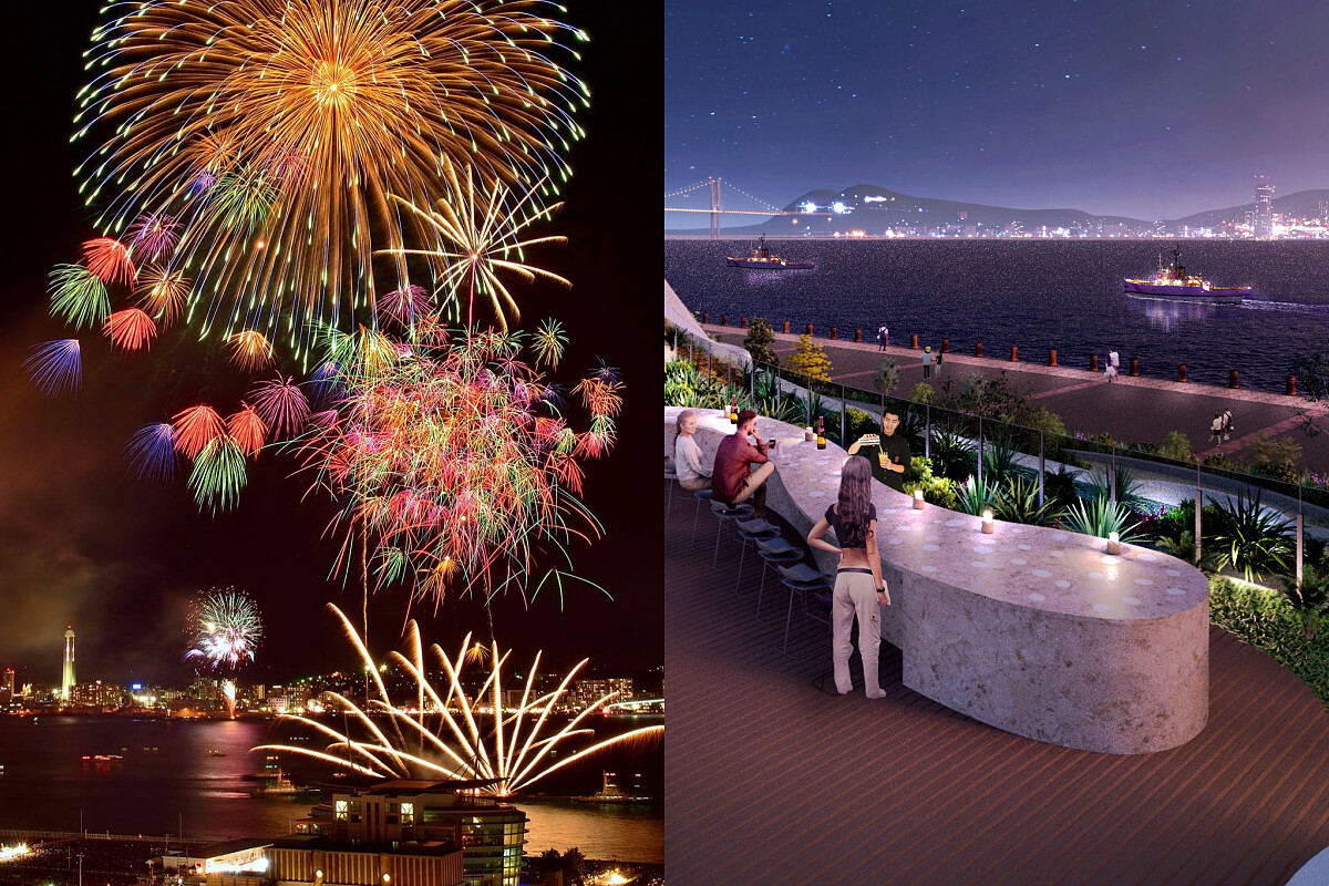 夏天入住還有機會看到知名的「関門海峡花火大会」。