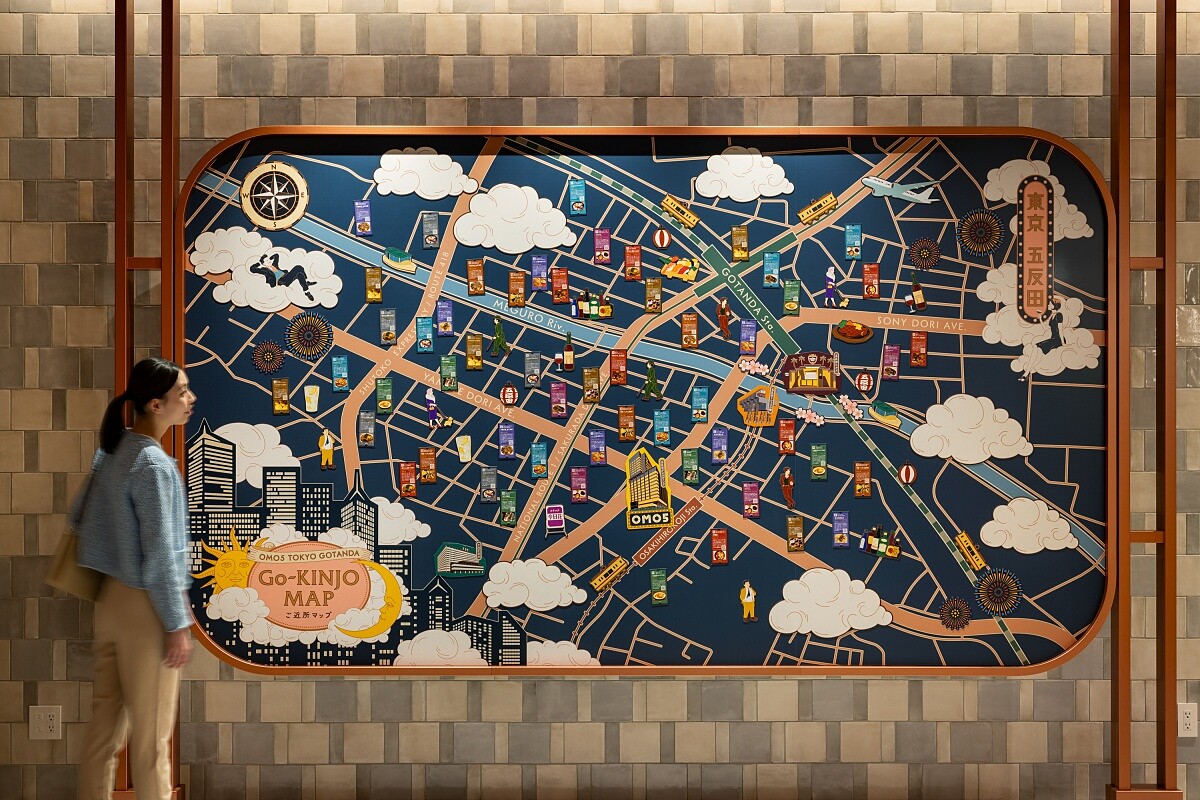 招牌的「OMO Ranger」周邊地圖。