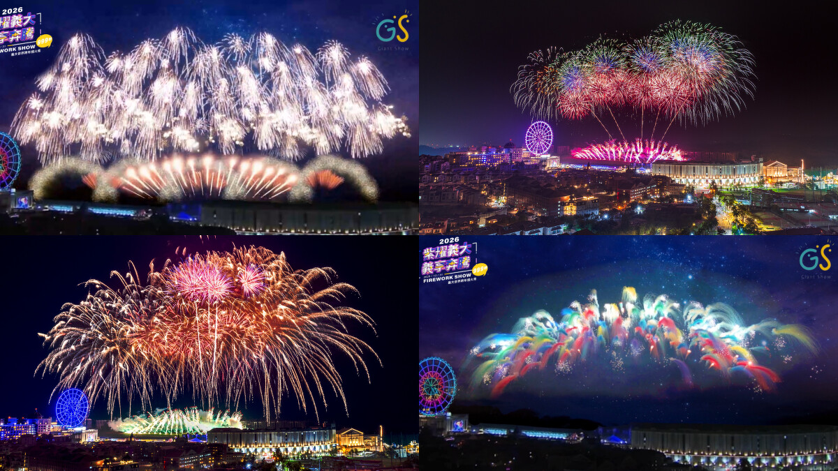 2026義大世界跨年煙火秀模擬圖