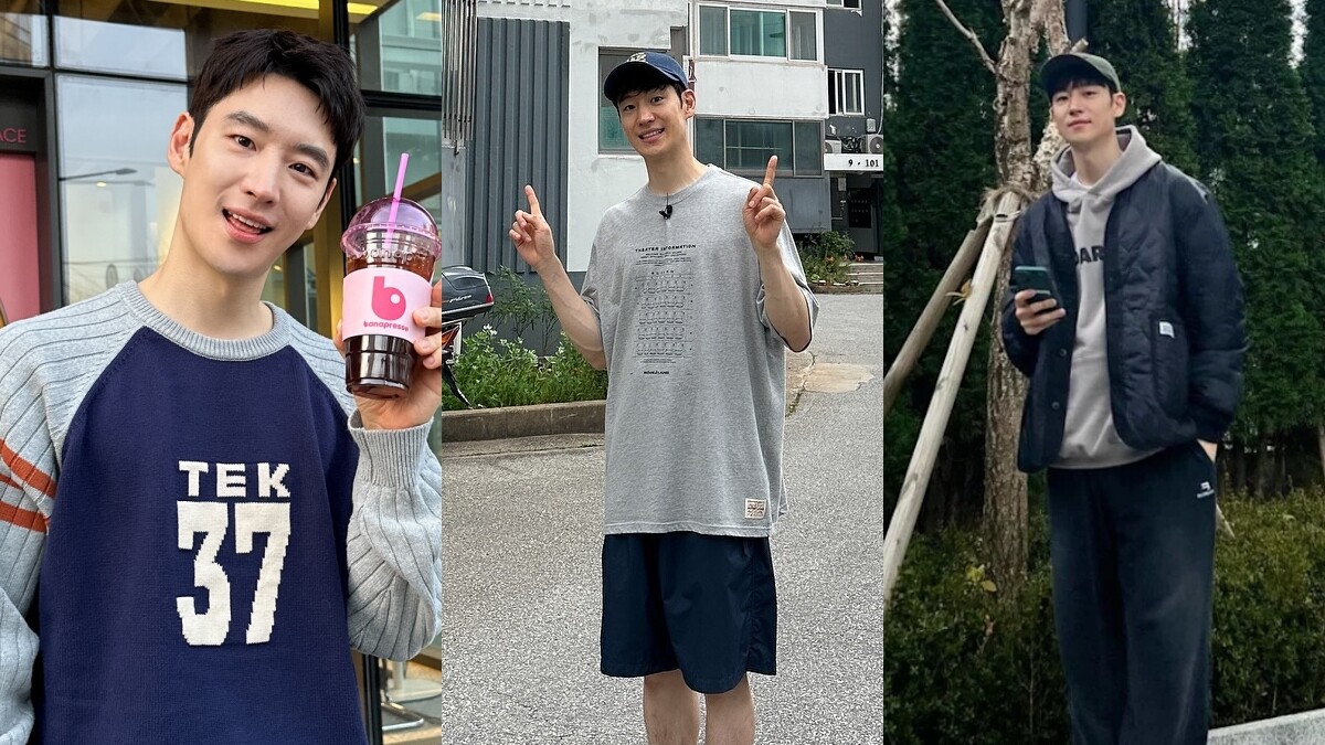 李帝勳41歲仍有少年感！用帽T、寬褲、球鞋穿出零違和的鄰家氣質