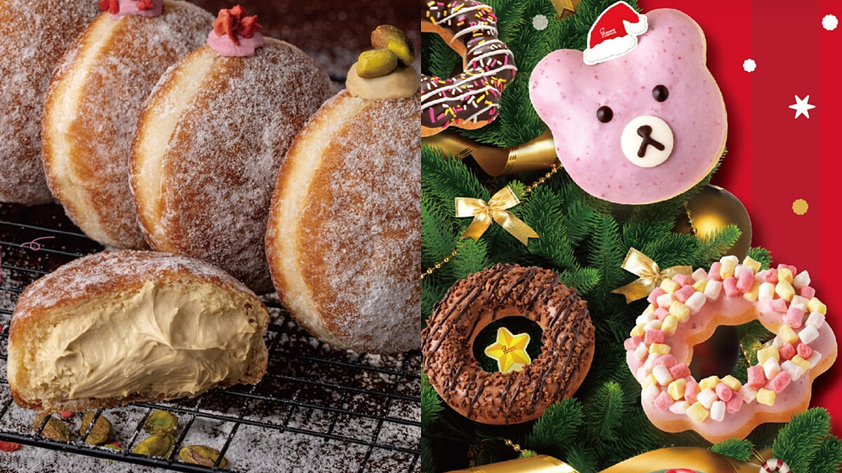 Mister Donut耶誕季來了！義式爆餡甜心首登場，8款聖誕造型甜甜圈點亮冬天