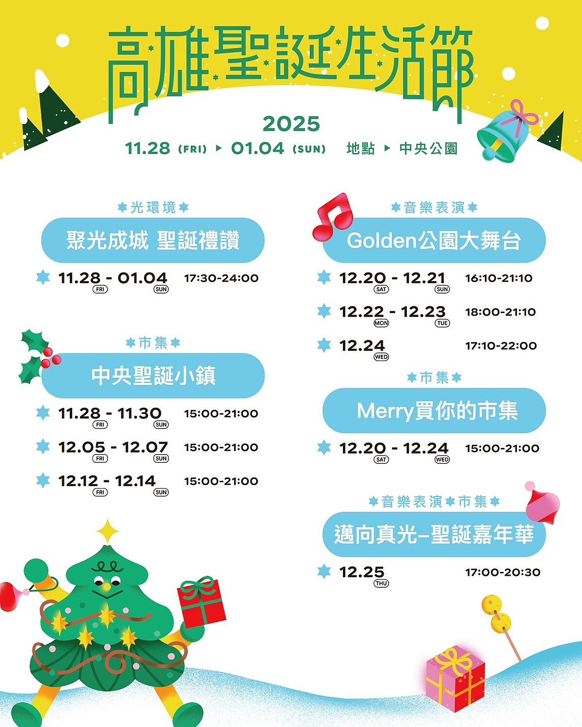 2025高雄聖誕生活節活動資訊