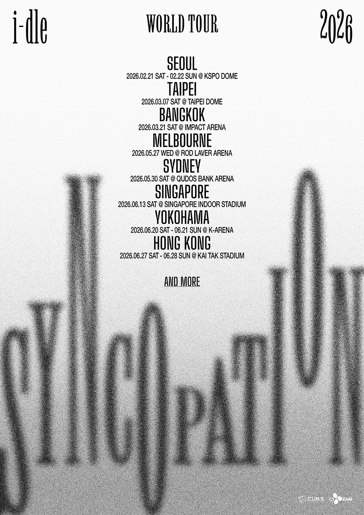 i-dle演唱會2026台北大巨蛋