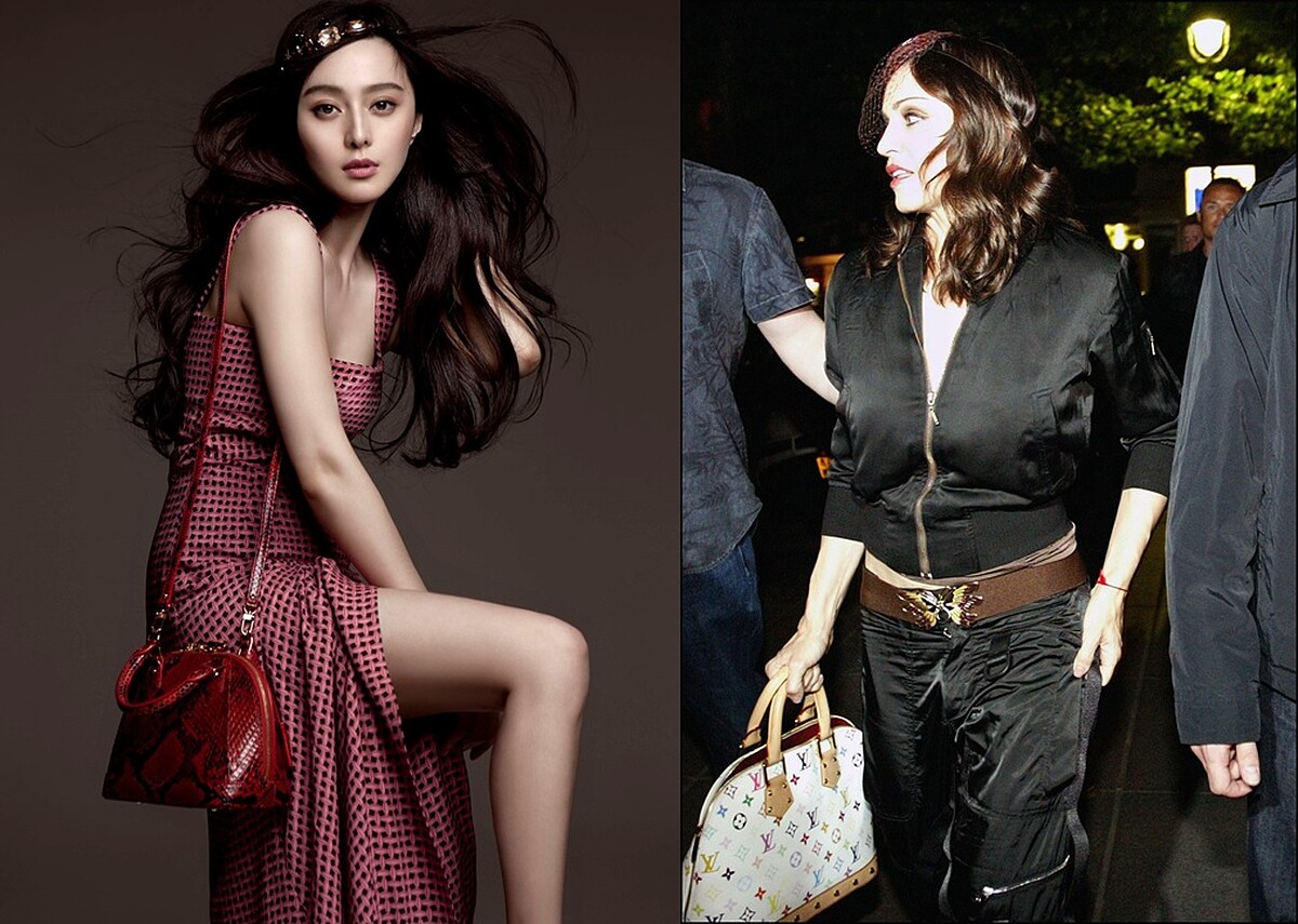 左：范冰冰 with Alma BB、右：Madonna瑪丹娜